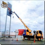 รถเครนยกป้ายทาวเวอร์ขนาดใหญ่ - รถเครน นนทบุรี - ประจักษ์ เครน
