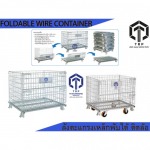 foldable wire container ลังตะแกรงเหล็กพับได้ - โรงงานผลิต Stacking Pallet - ธนะรุ่ง โปรดักส์