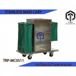 stainless maid CART TRP-MC0511 รถเข็นแม่บ้านสแตนเลส - โรงงานผลิต Stacking Pallet - ธนะรุ่ง โปรดักส์