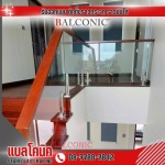 รับออกแบบราวกันตกบันไดฝังพื้น - รับติดตั้ง ออกแบบ ราวกระจกบรรได - แบลโคนิค
