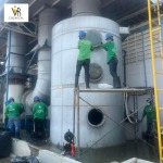 ล้าง Wet Scrubber - เคลือบไฟเบอร์กลาส Epoxy PU - วีอาร์ เคมีคอล 2018