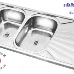 ซิงค์อ่างล้างจาน 2 หลุม มีที่พักจาน - บริษัท จงฉี (ประเทศไทย) จำกัด