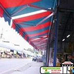 กันสาดร้านค้า - ผ้าใบลาดกระบัง ติดตั้งผ้าใบ - บริษัท หนุ่ม ผ้าใบ จำกัด
