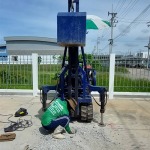 ตอกเสาเข็มกันบ้านทรุด ปทุมธานี - สนั่นไมโครไพล์