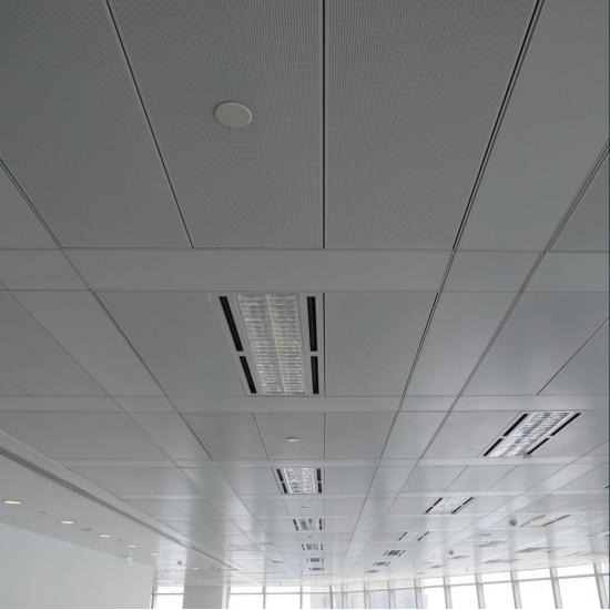 ฝ้าแผ่นสี่เหลี่ยม (TILE CEILING) ฝ้า  ผนัง  แผงบังแดดอลูมิเนียม  แผ่นปิดผนัง  แผงบังแดดดินเผาขึ้นรูป  เรซิ่น  อะคริลิค  กระจก 