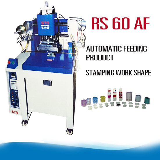  RS 60 AF เครื่องปั๊มฟอยล์ ปั๊มโลโก้ บนพลาสติก RS 60 AF เครื่องปั๊มฟอยล์ ปั๊มโลโก้ บนพลาสติก 