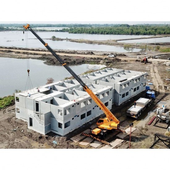 ก่อสร้างด้วยระบบพรีคาสท์ ก่อสร้างด้วยระบบพรีคาสท์  รับสร้างบ้านพรีคาสท์  บ้านพรีคาสท์ชั้นเดียว  บ้านพรีคาสท์  ผนัง precast 