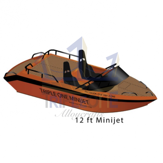 Triple One Minijet ทริเปิลวัน มินิเจท  เรืออลูมิเนียมตกปลา  เรือทุ่นอลูมิเนียมตกปลา รุ่น Spear  เรือตกปลา  เรืออลูมิเนียม 