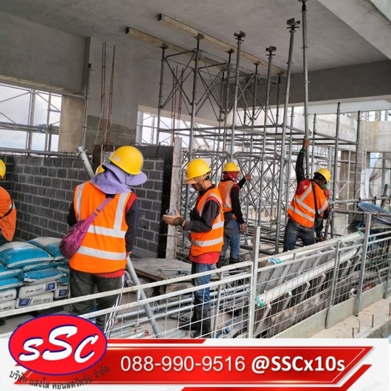 นั่งร้านค้ำยันรับพื้น นั่งร้านค้ำยันรับพื้น  Scaffolding for Supporting Post-Tension Floor 