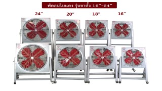 พัดลมใบแดงรวมรุ่นขาตั้ง16นิ้ว_24นิ้ว พัดลมใบแดงรวมรุ่นขาตั้ง16นิ้ว_24นิ้ว
