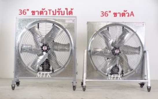 พัดลมระบายอากาศใบหยัก ปรับขาได้
